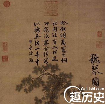 宋徽宗赵佶的《听琴图》上的三个人都是谁?