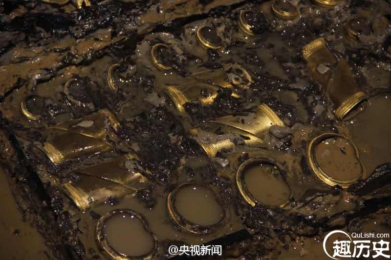 西汉海昏侯墓重大发现:数量最集中的金器堆