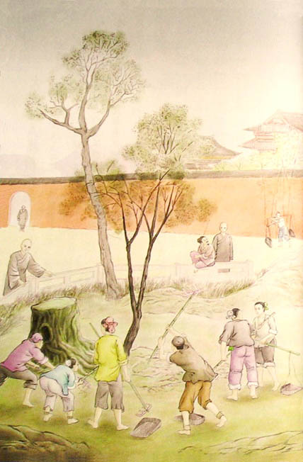 莲池大师-莲池大师戒杀放生文图说:天台智者大师凿放生池 莲池大师-莲池大师戒杀放生文图说:天台智者大师凿放生池