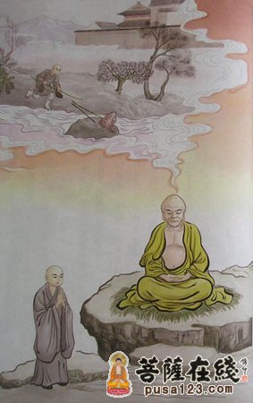 佛教-沙弥救蚁得高寿 佛教-沙弥救蚁得高寿