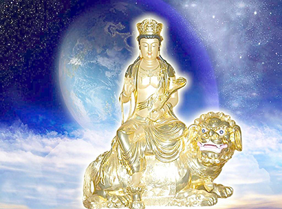 文殊菩萨-文殊菩萨化身贫女,布施秀发点化众人 文殊菩萨-文殊菩萨化身贫女,布施秀发点化众人