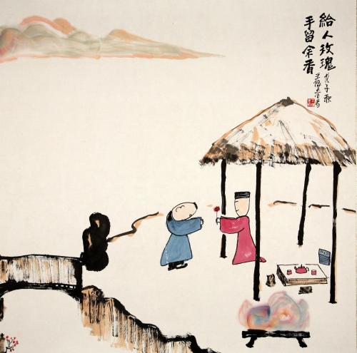 佛教-哲理中国画，智慧小品文（三）