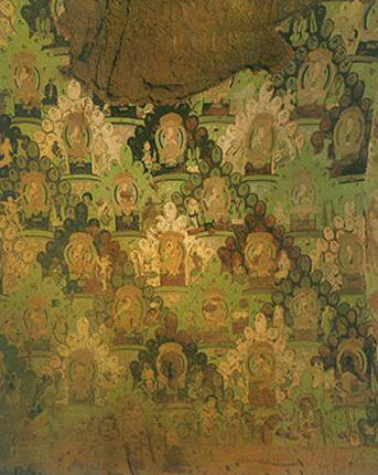 佛教-菱格因缘故事画局部 森木赛姆第一窟