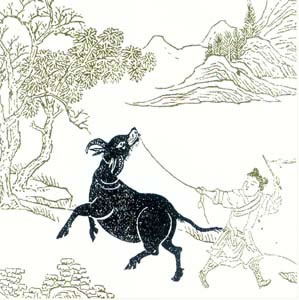 佛教-《牧牛图颂》初调第二