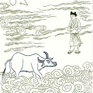 佛教-《牧牛图颂》相忘第八